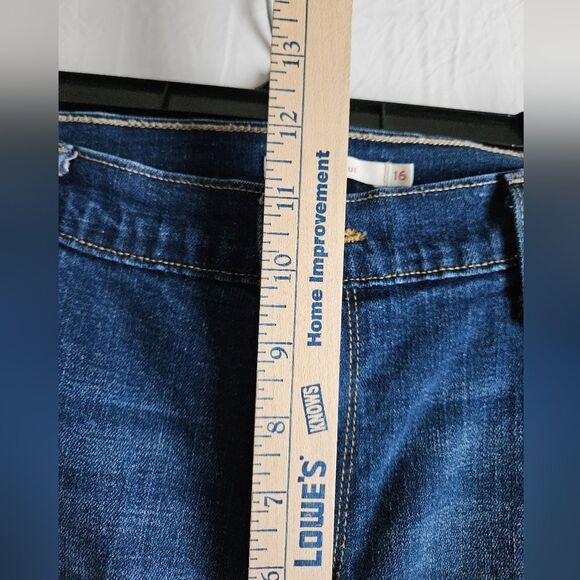 Levi's Jeans Women 16 (35x29) 515 Boot Cut Mid Rise Pockets Blue Casual Western - Picture 5 of 9